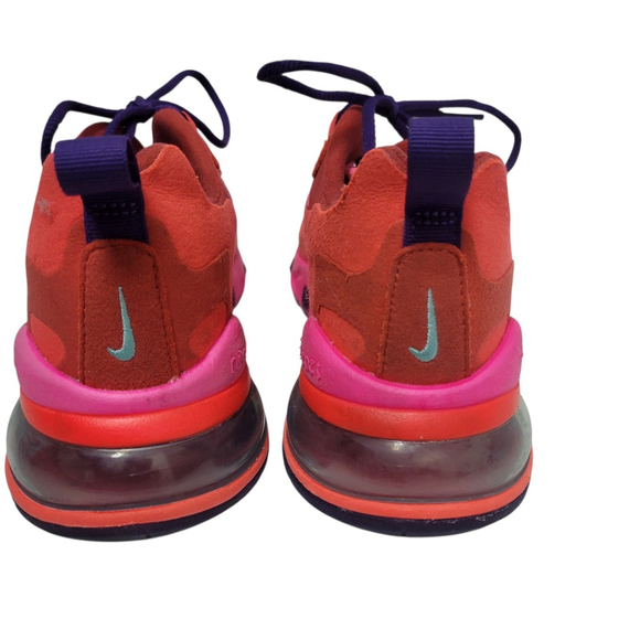 Nike Air Max 270 React AT6174-600 Women's Size 6 08/29/19 Excellent Condition - Picture 4 of 10